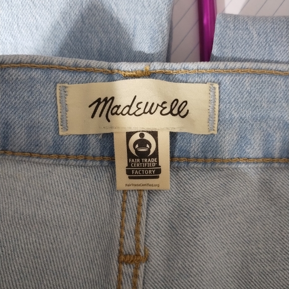 Madewell Slim Demi Boot HR Straight Leg Subtle Flare Hem Stretch Preppy Jean 30P - Picture 8 of 9